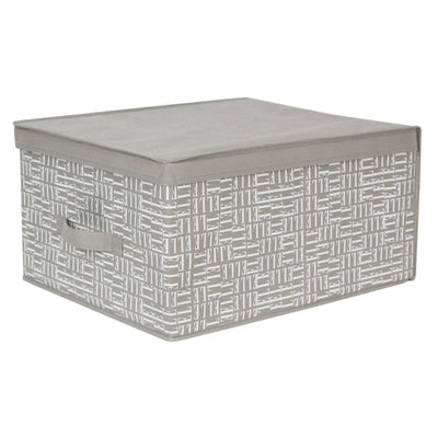 CAJA ALMACENAJE EVIE VIEW GRIS MEDIANA - Trends Home