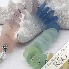 Pastel Rainbow Sea Glass Bracelet