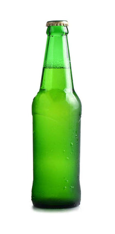 Bright Green Soda Pop Bottle