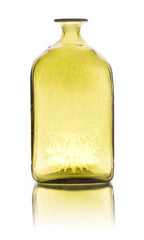 Citron Green Glass Flask