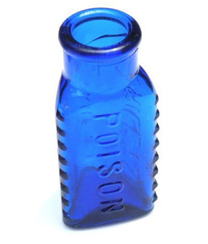 Cobalt Blue Poison Bottle