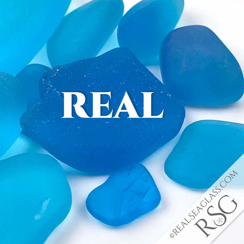 Real Turquoise Sea Glass