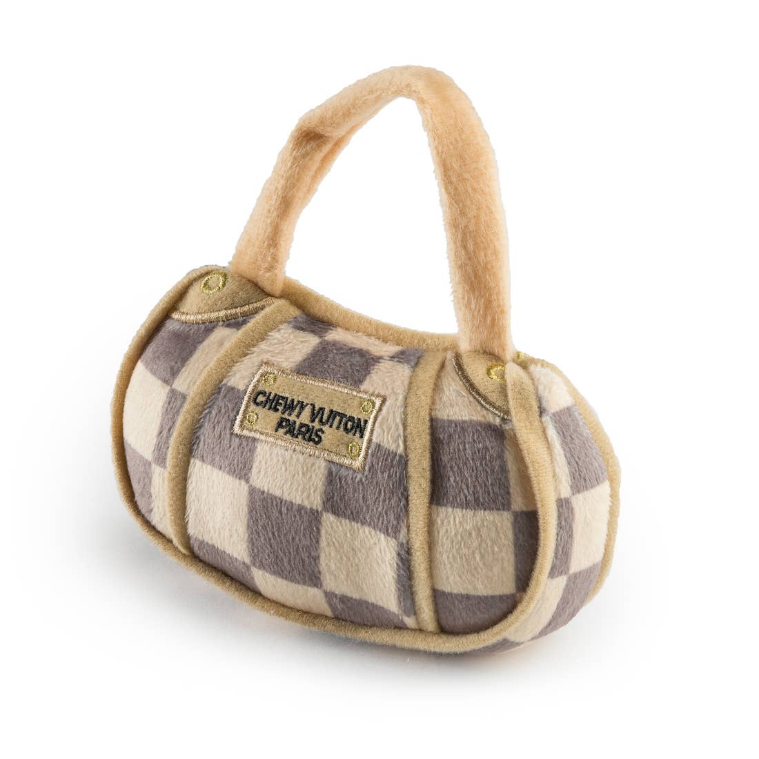 Chewy Vuitton Checker Handbag Chew Toy – The Polka-Dot Palm