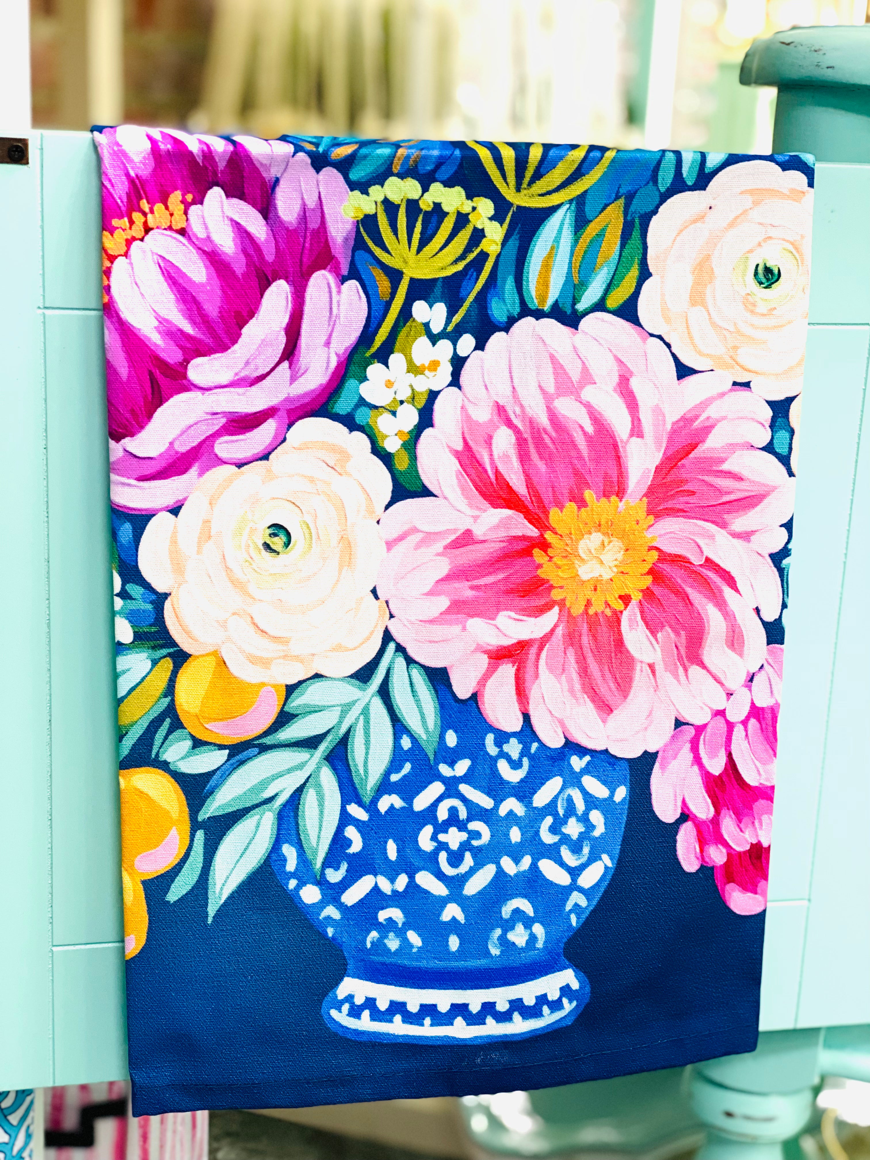 Spring Garden Tea Towel