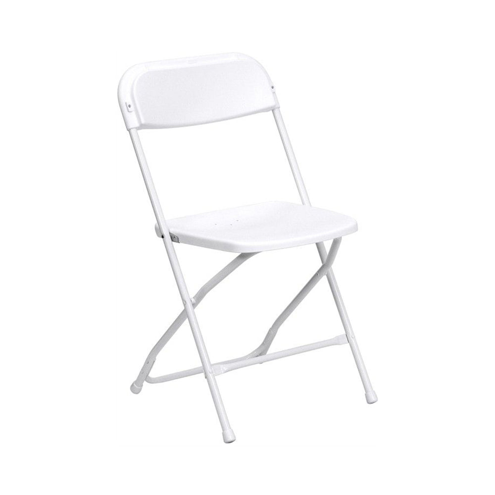 Plastic Folding White Chair (10 Pc Pack) - Adult-TX