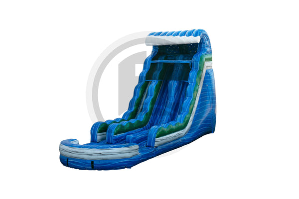 100-ft Long Blue Crush Water Slide Rental · National Event Pros