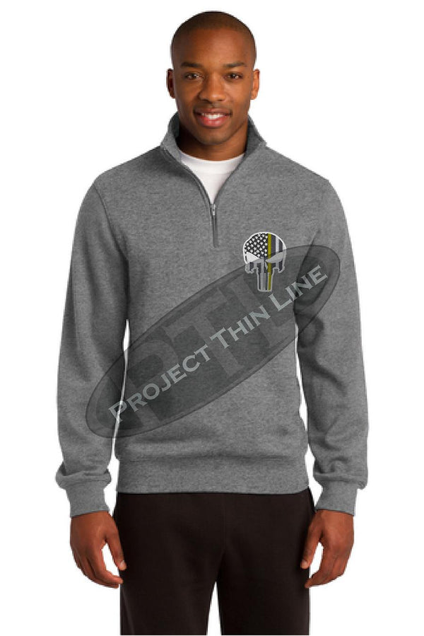 Project Thin Line - Thin Blue Line American Flag 1/4 Zip Fleece