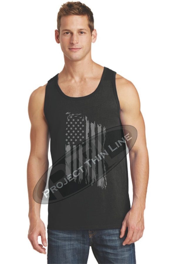 Tattered Tactical - Subdued American Flag Tank Top - FRONT - Project ...