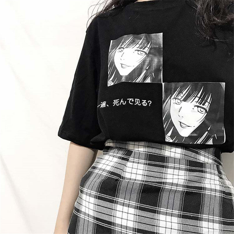 Japanese Harajuku Gothic Eyes T-shirt o//o – Kawainess