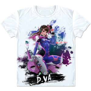 High Quality Overwatch D.Va T shirt Fashion – Kawainess