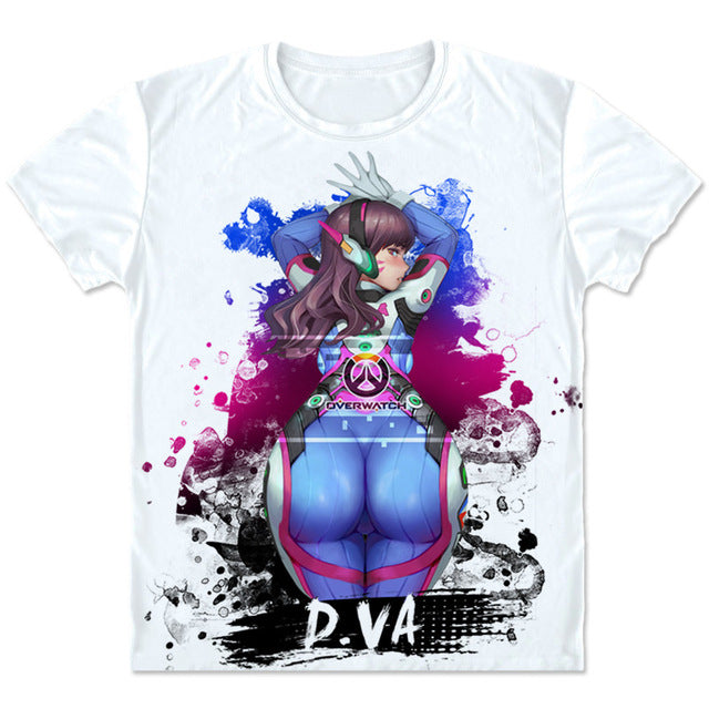 High Quality Overwatch D.Va T shirt Fashion – Kawainess