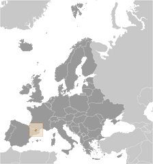 Andorra locator map