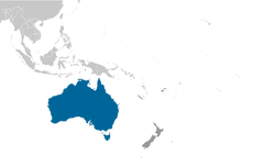 Australia locator map