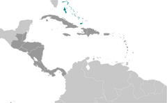 Bahamas locator map