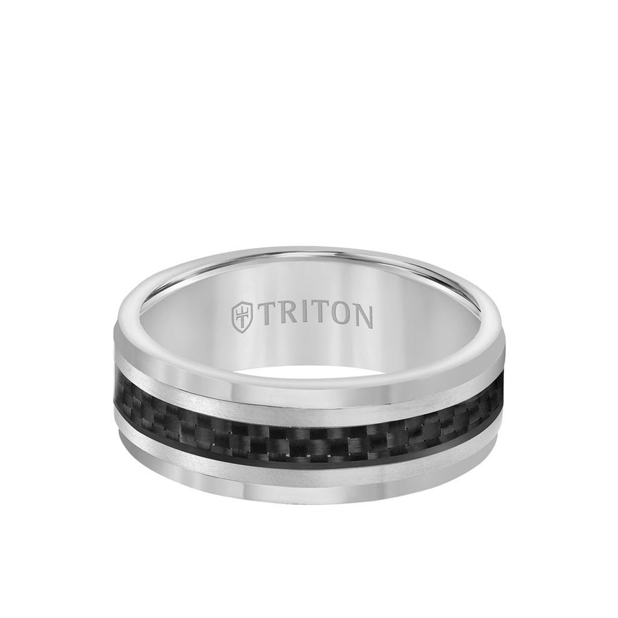 Shop Men's Grey Wedding Band Rings - Triton Jewelry