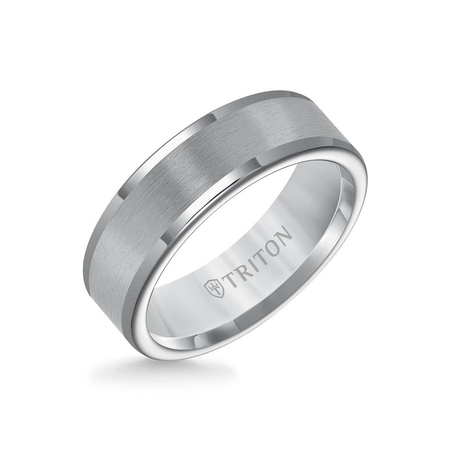 6MM Tungsten Carbide Ring - Satin Finish and Round Edge - Triton Jewelry