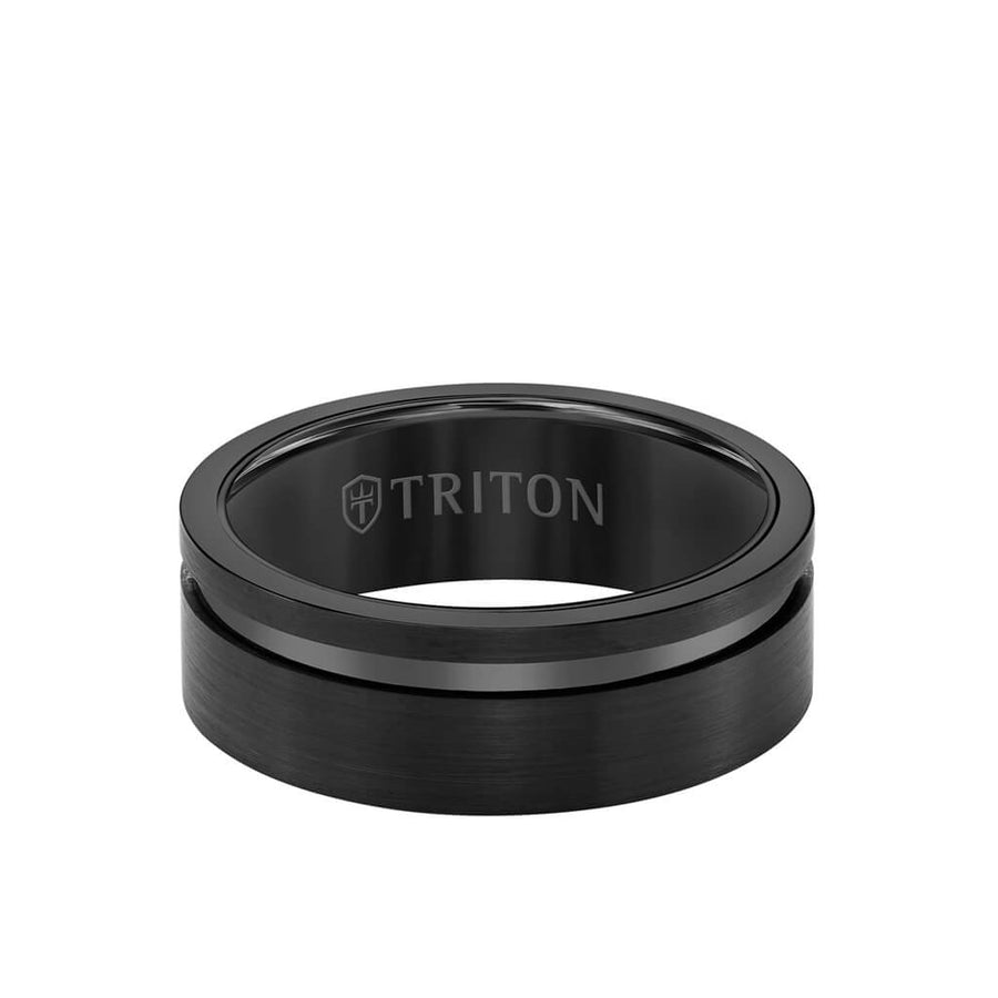 Black Wedding Tungsten Ring D20 Dice Ring Black Tungsten Ring