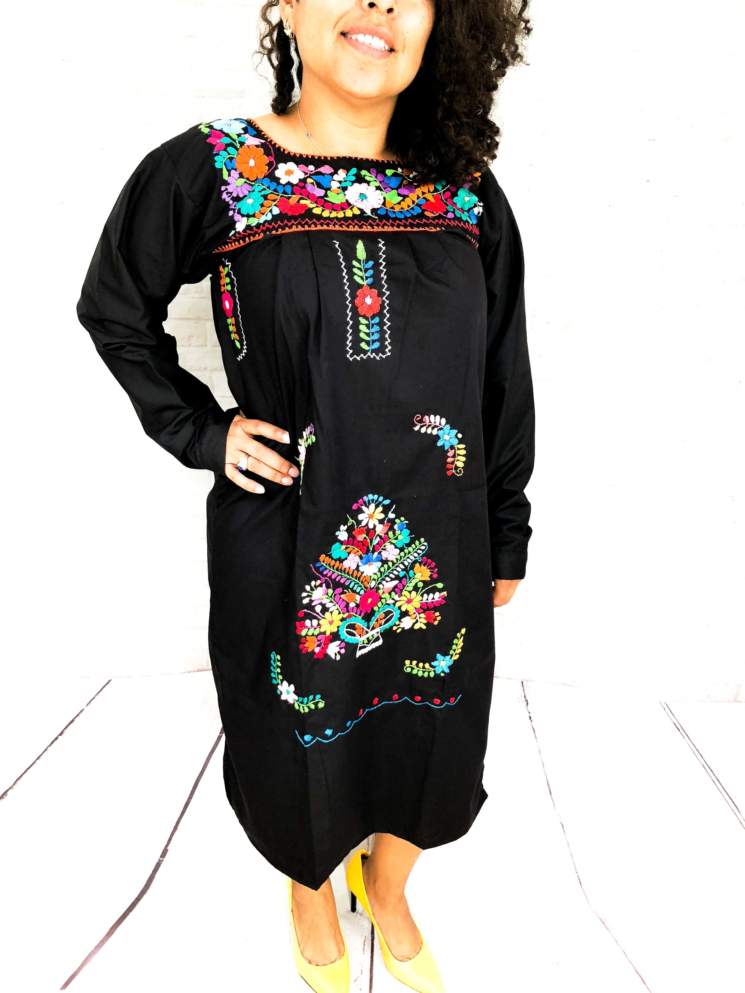 long mexican dress