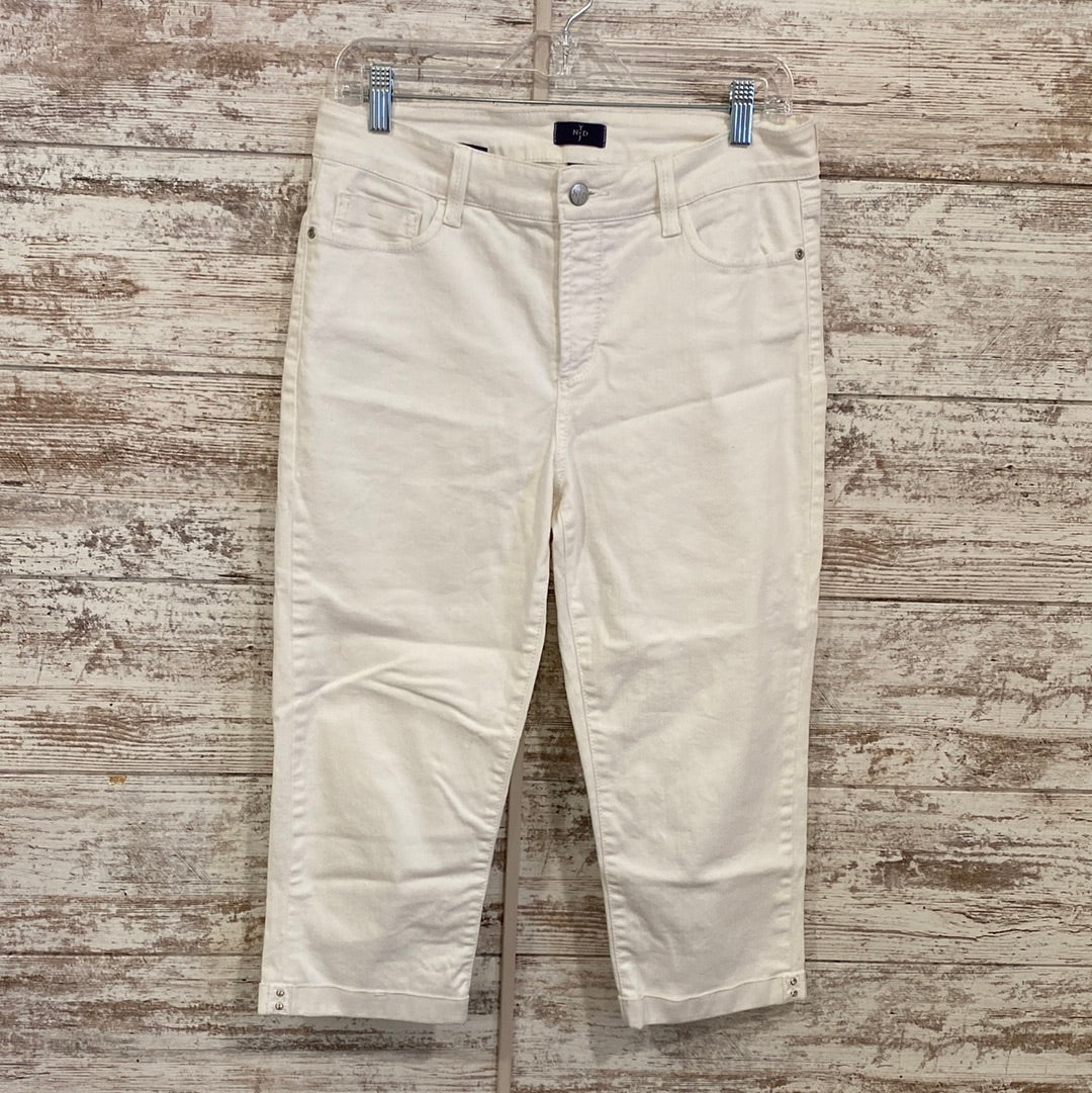 WHITE CAPRI JEANS $98