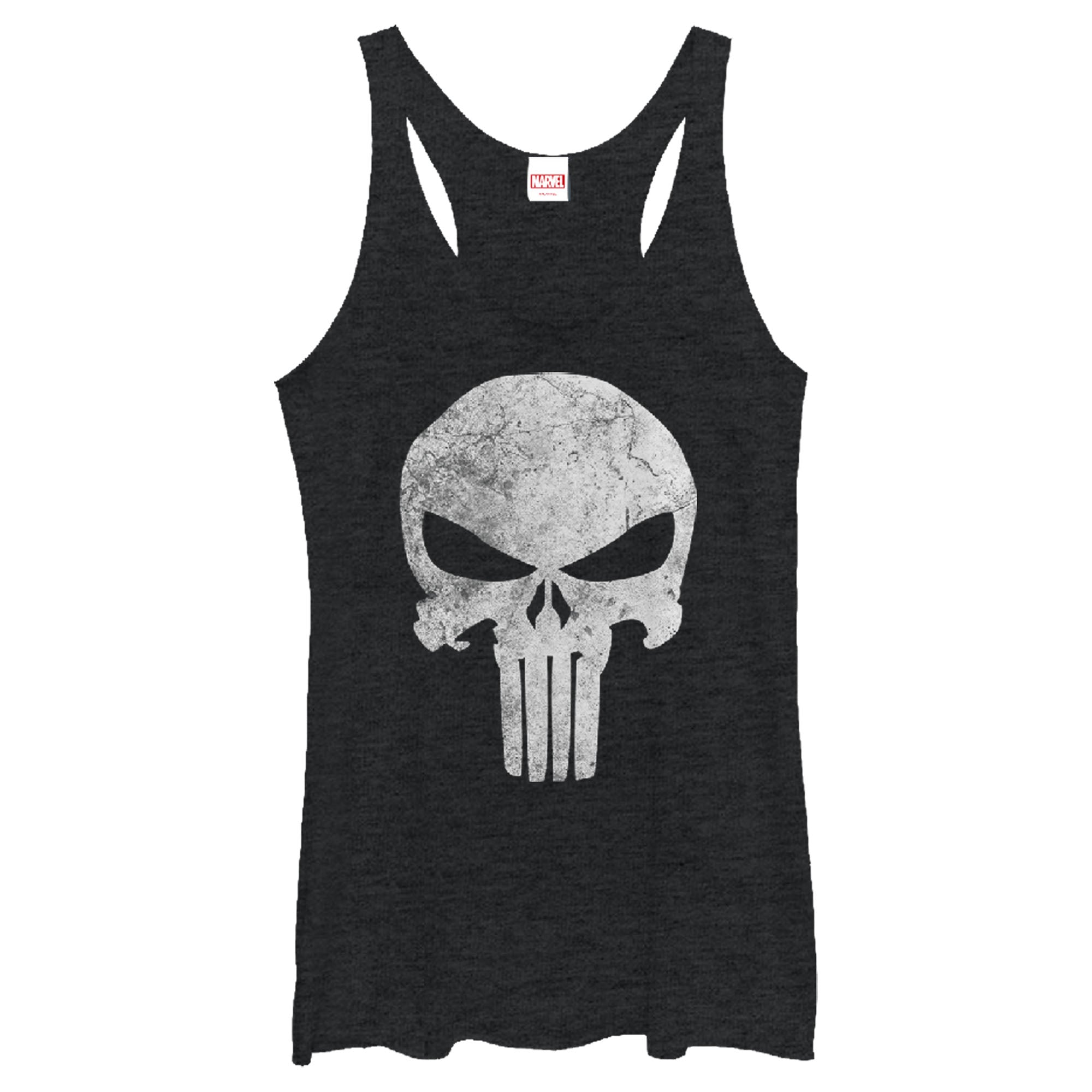 Junior's Marvel Punisher Distresskull Tank Top - The Mouse Merch Box product image