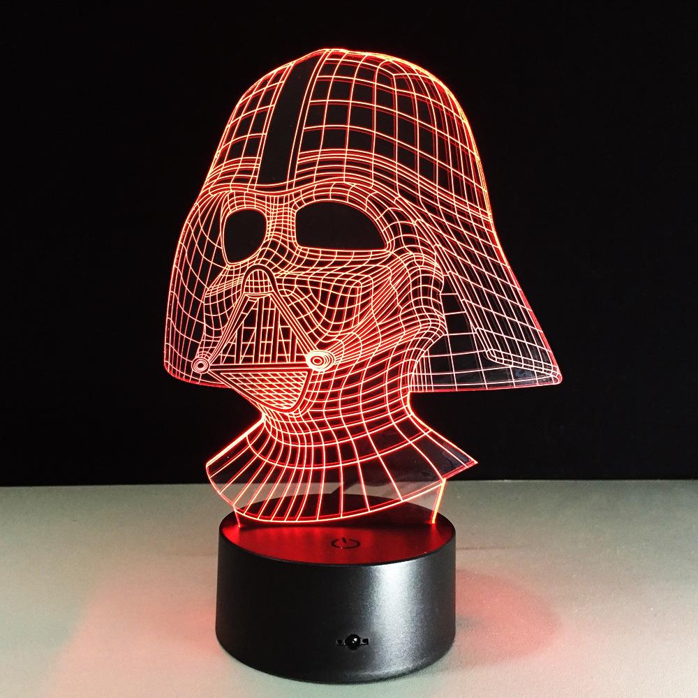 Dark Vador Star Wars Lampe Optique LED Illusion 3D – Ma