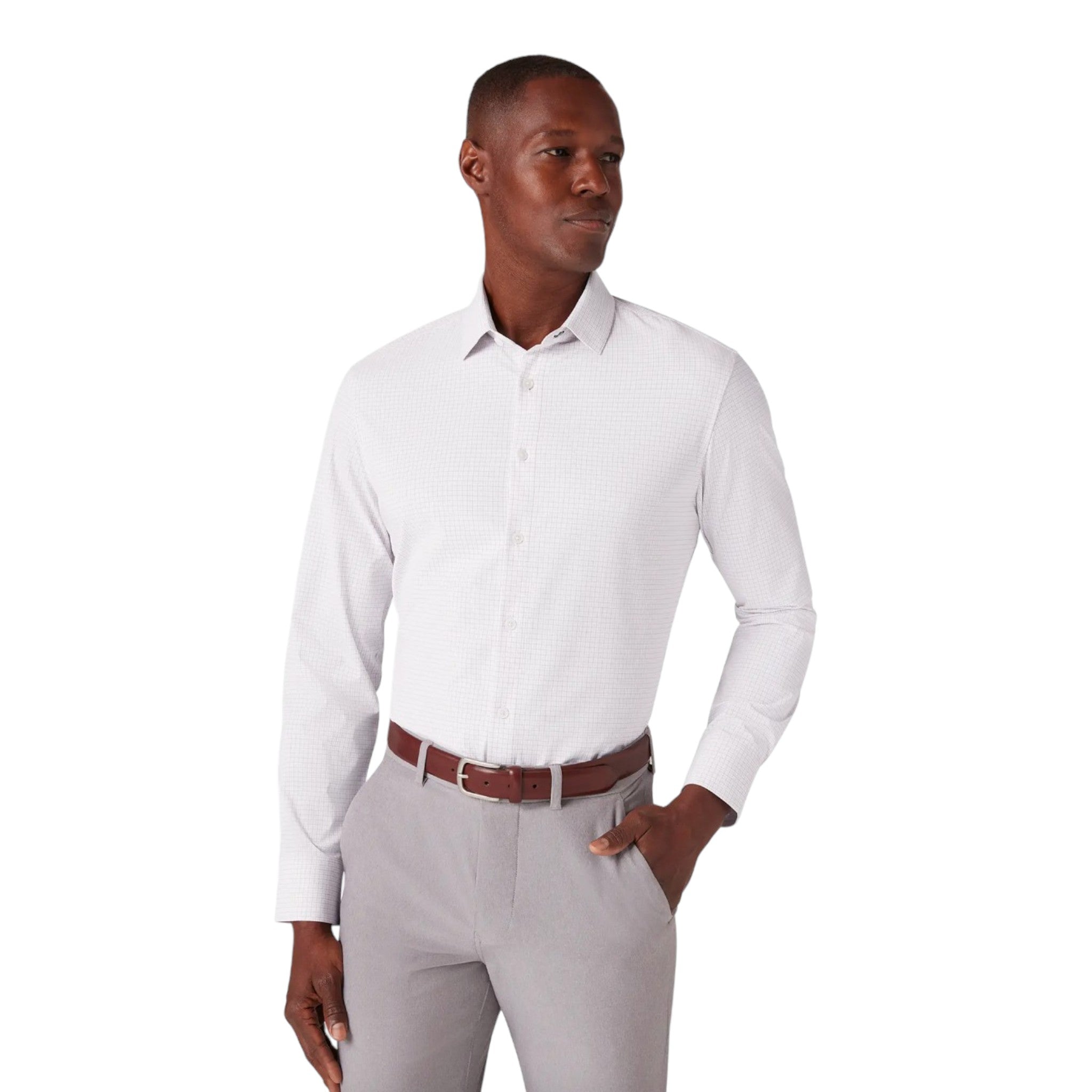 Khaki pants and a white button-up shirt are an iconic menswear combination.  What keeps this look fresh instea… | Mens outfits, Pants outfit men, Mens  fashion casual