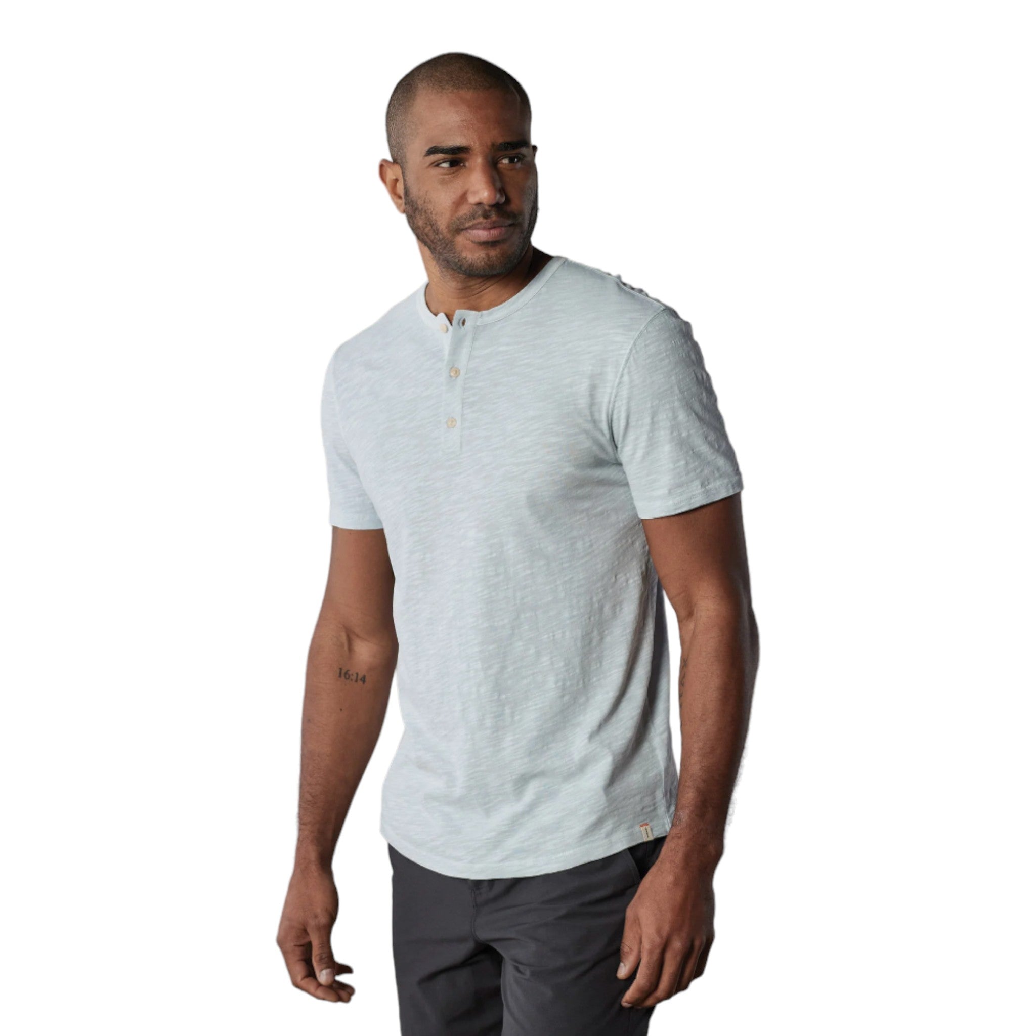 The Normal Brand - Legacy Jersey S/S Henley - White