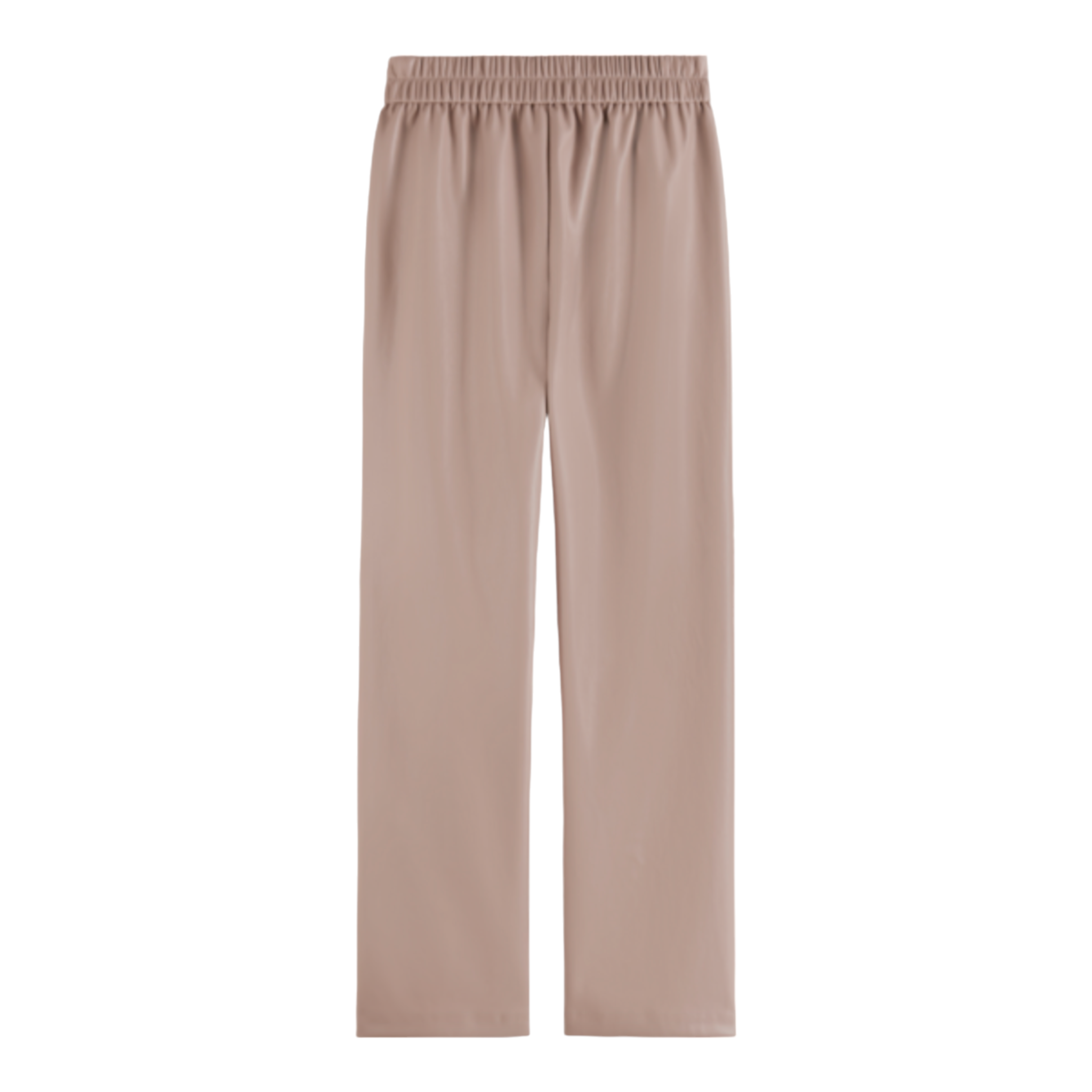 Sophie - Faux Leather Jogger Pants - Wine