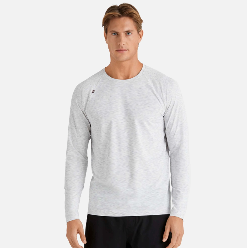 Rhone - Reign Long Sleeve T-Shirt - Gray Space Dye – ULAH