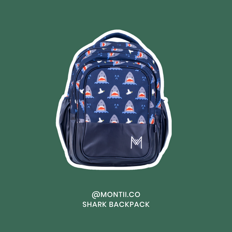 montiico shark backpack