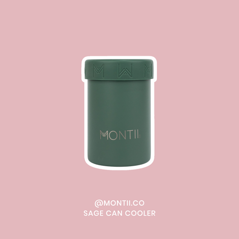 montiico sage can and bottle cooler