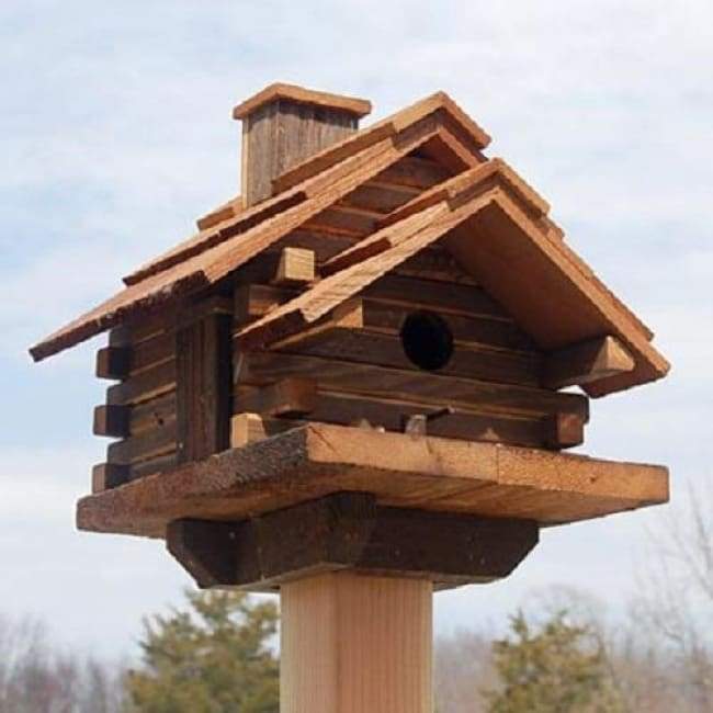 Conestoga Log Cabin Bird House
