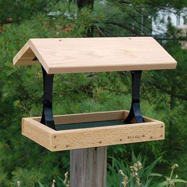 deck rail platform bird feeder