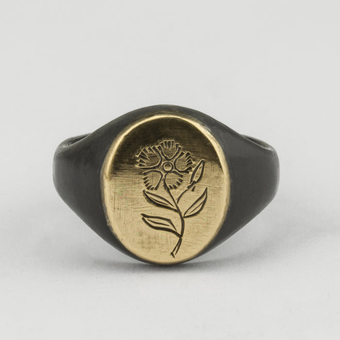 Henson ENGRAVED OVAL SIGNET RING リング