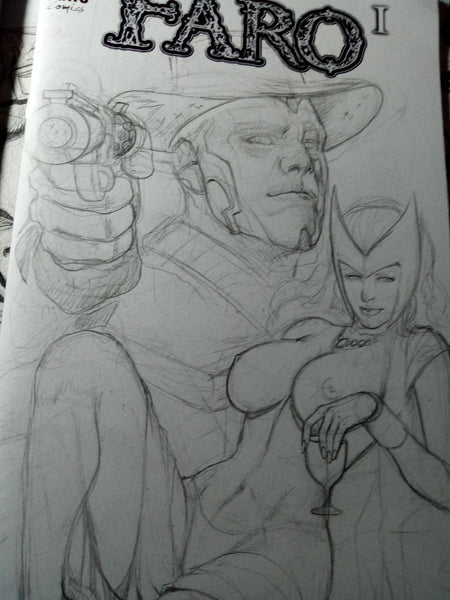 Scarlet Witch and Vision in a Red Dead Redemption Tribute