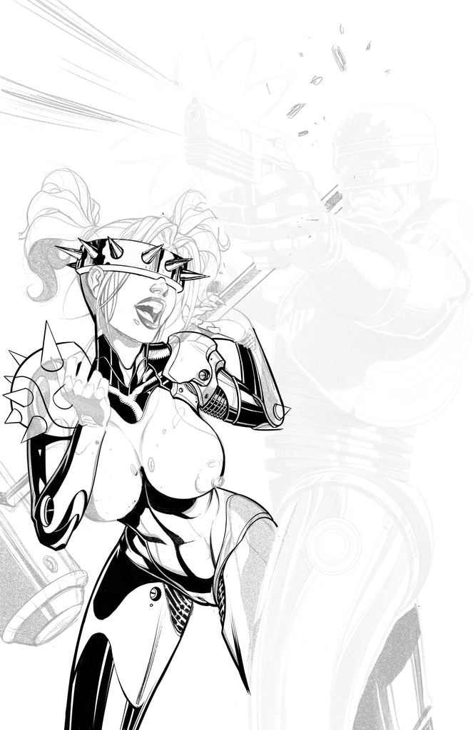 Harley Quinn Metal with Robocop