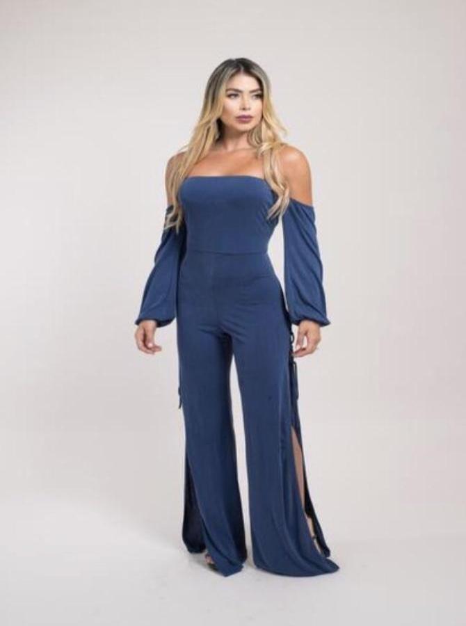 jumpsuit with open leg