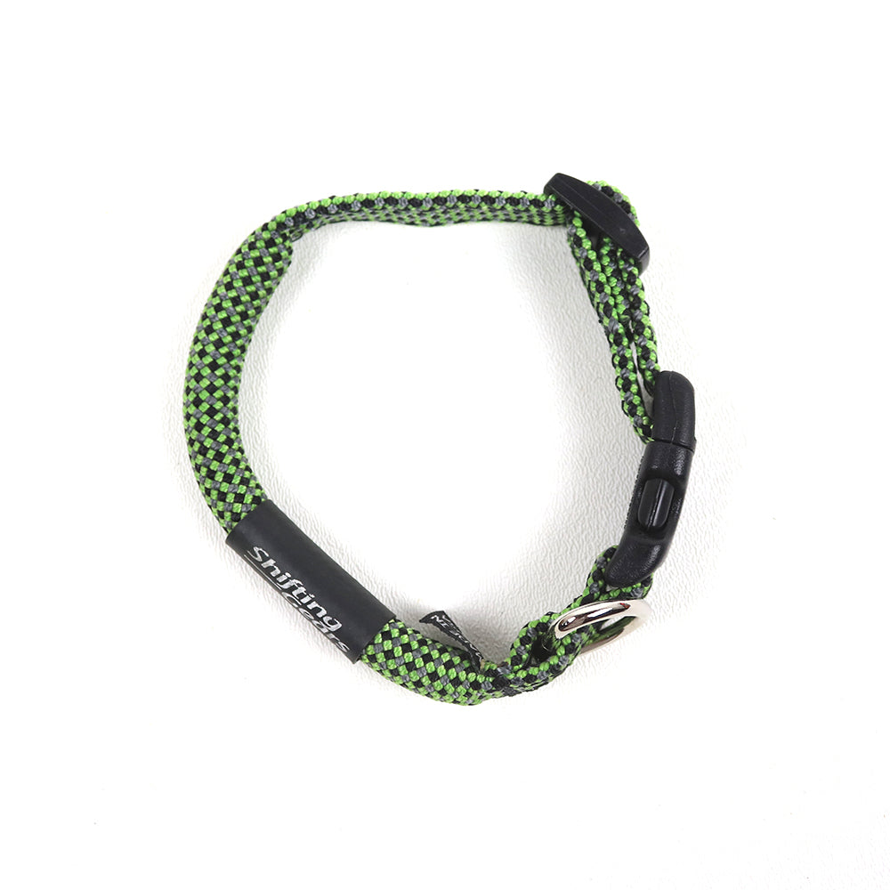 recycled climbing rope dog collar