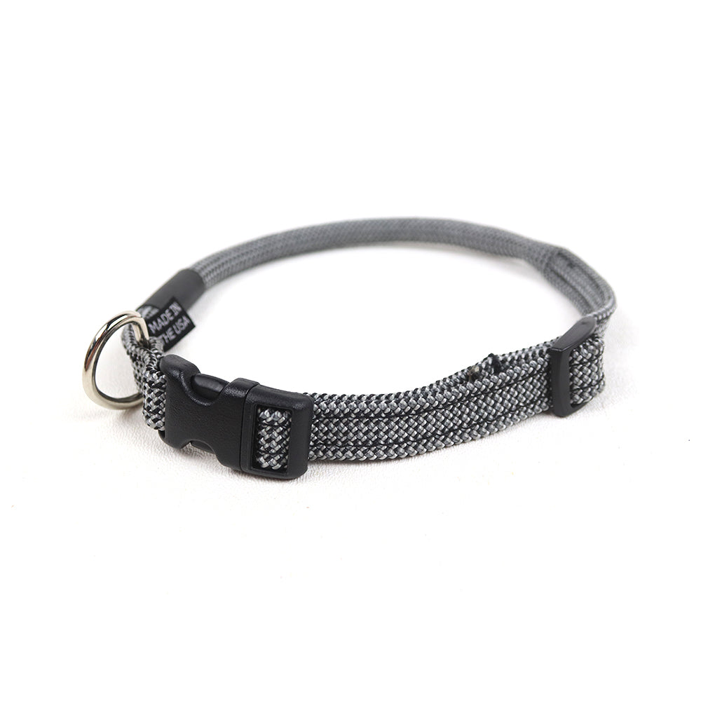 recycled climbing rope dog collar