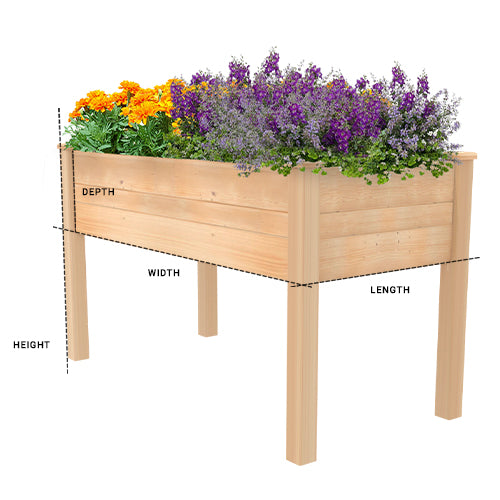 Elevated Planter 2x4 Dimensions