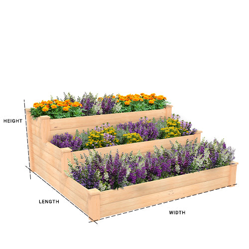 Tiered Raised Bed 4x4 Dimensions