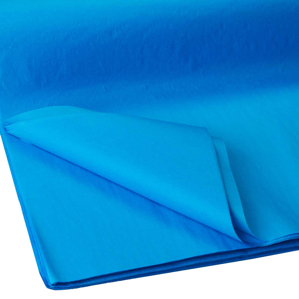Caspari Solid Tissue Paper in Marine Blue - 8 Sheets Included