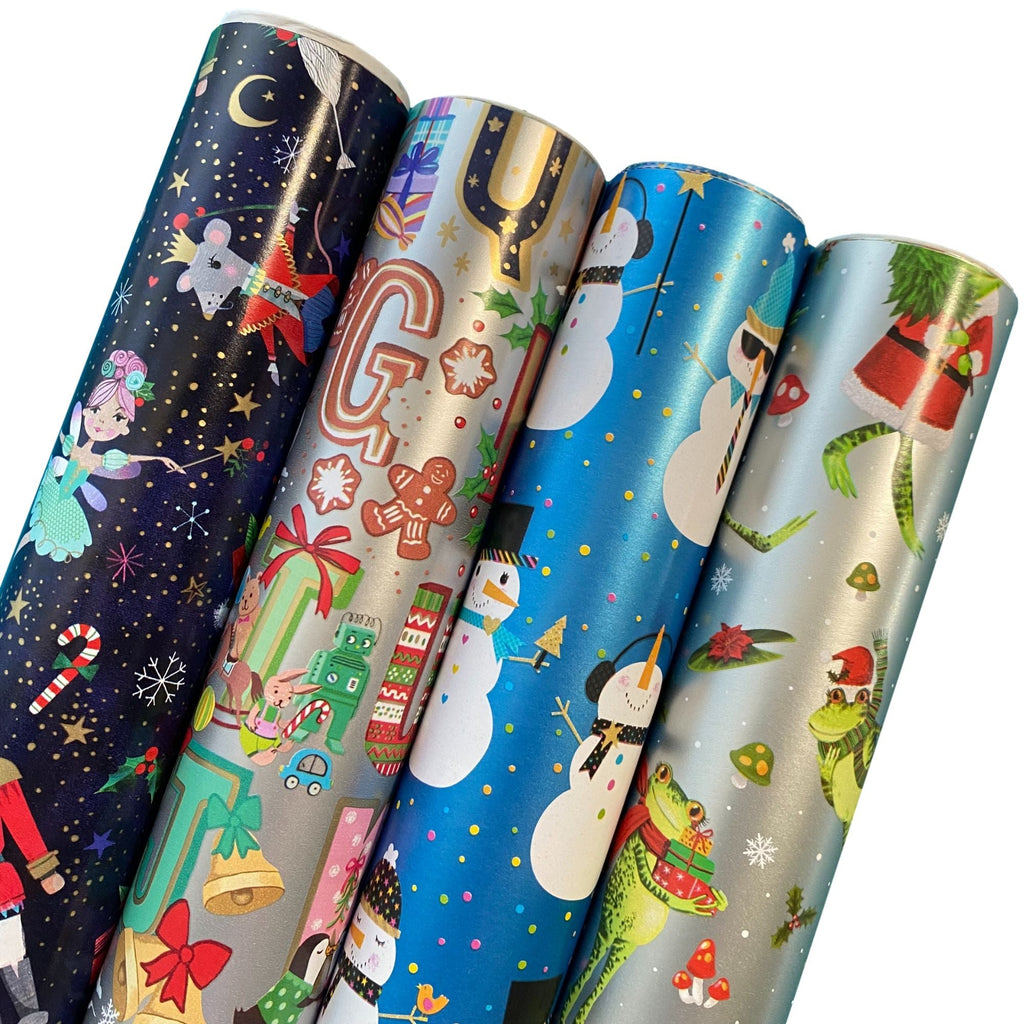 Festive Felines Bulk Wrapping Paper Roll - 208'x24 - 416 Sq Ft