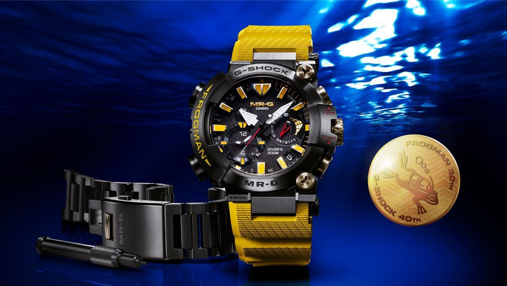 Introducing the Casio G-SHOCK MRG-Frogman 30th Anniversary Limited Edition MRG-BF1000E-1A9 www.watchoutz.com