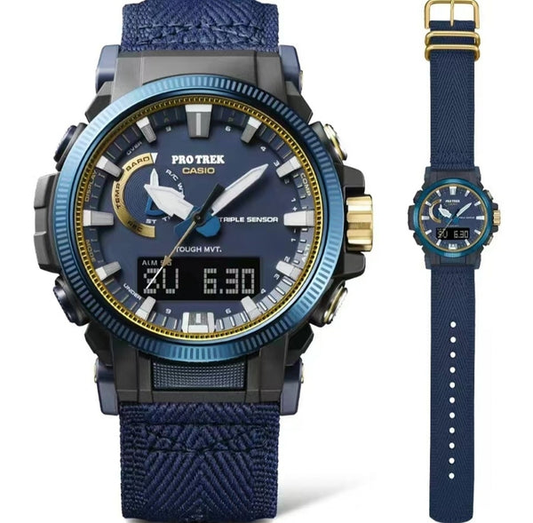 Get ready for Casio's 50th anniversary celebration in 2024 with the exciting blue accent series. The choice of blue reflects Casio's commitment to innovation and its progressive mindset. Stay tuned to WatchOutz.com for the latest updates and leaks on Casio's 50th anniversary series. WatchOutz.com Protrek PRW-60SS-2