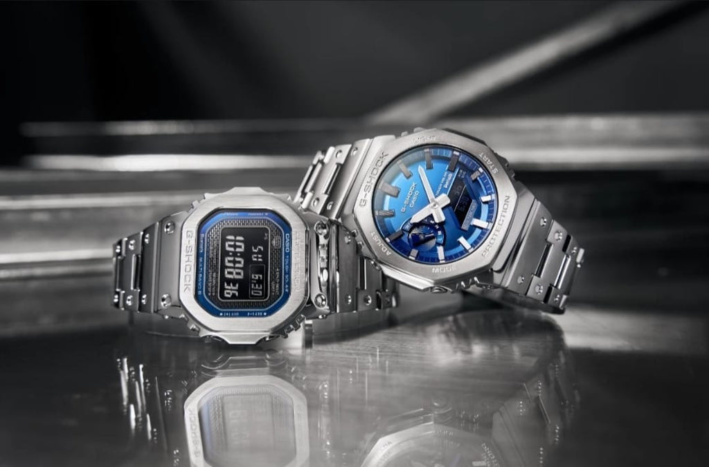 Introducing the New Full Metal G-Shock Family: GM-B2100AD-2A and GMW-B5000D-2 with Blue Dial and Blue-Accented Face