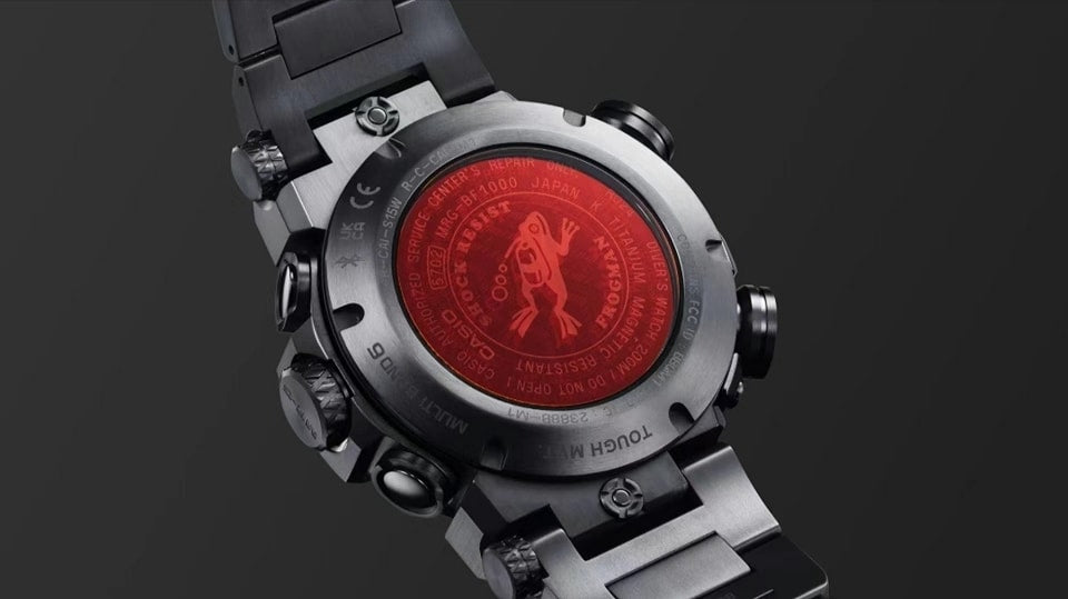WatchOutz.com Exciting New Release: MR-G Frogman Watch - "MRG-BF1000B-1A": A Bold and Vibrant Color Option!