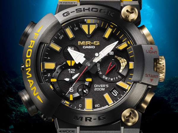 Introducing the Casio G-SHOCK MRG-Frogman 30th Anniversary Limited Edition MRG-BF1000E-1A9 www.watchoutz.com