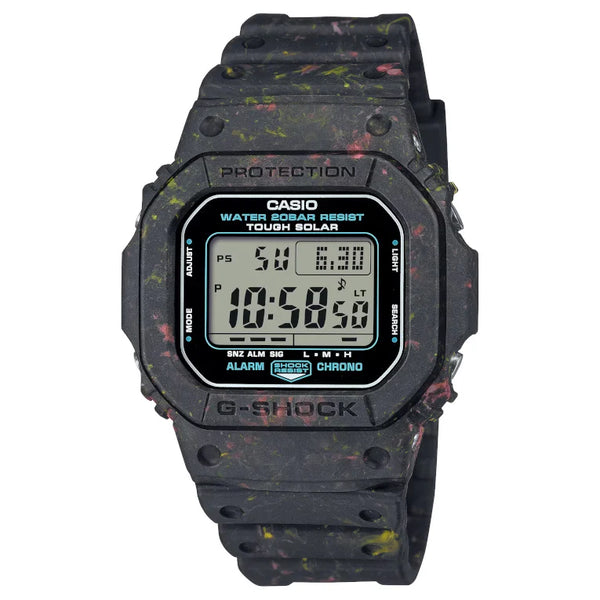 Celebrating G-Shock's Birthday with the Solar-powered G-5600BG-1 Made from Recycled Resin WatchOutz.com