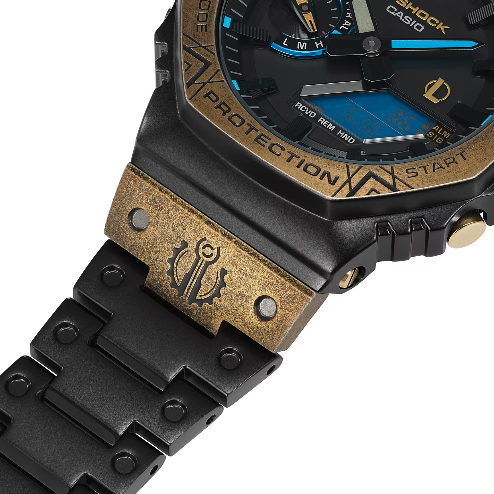 Casio G-Shock X LEAGUE OF LEGEND Full Metal 2100 Series Special  Collaboration Model Hextech GM-B2100LL-1A